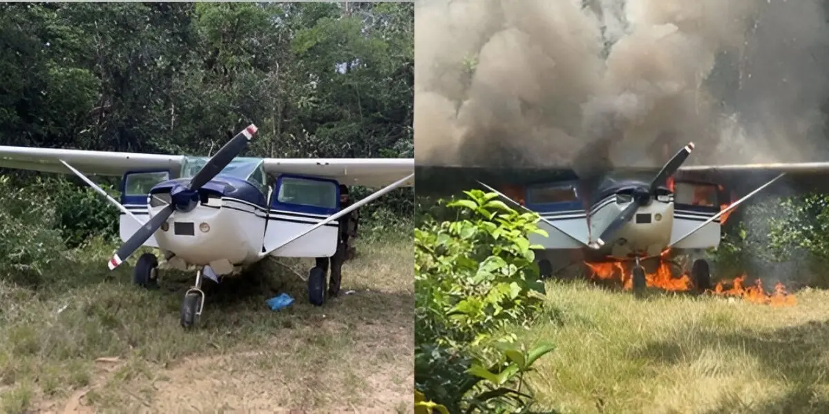 aeronave venezolano interceptada en Brasil