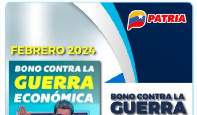 Anuncio del Bono de Guerra para pensionados en febrero 2024. Foto: Carnet de la Patria